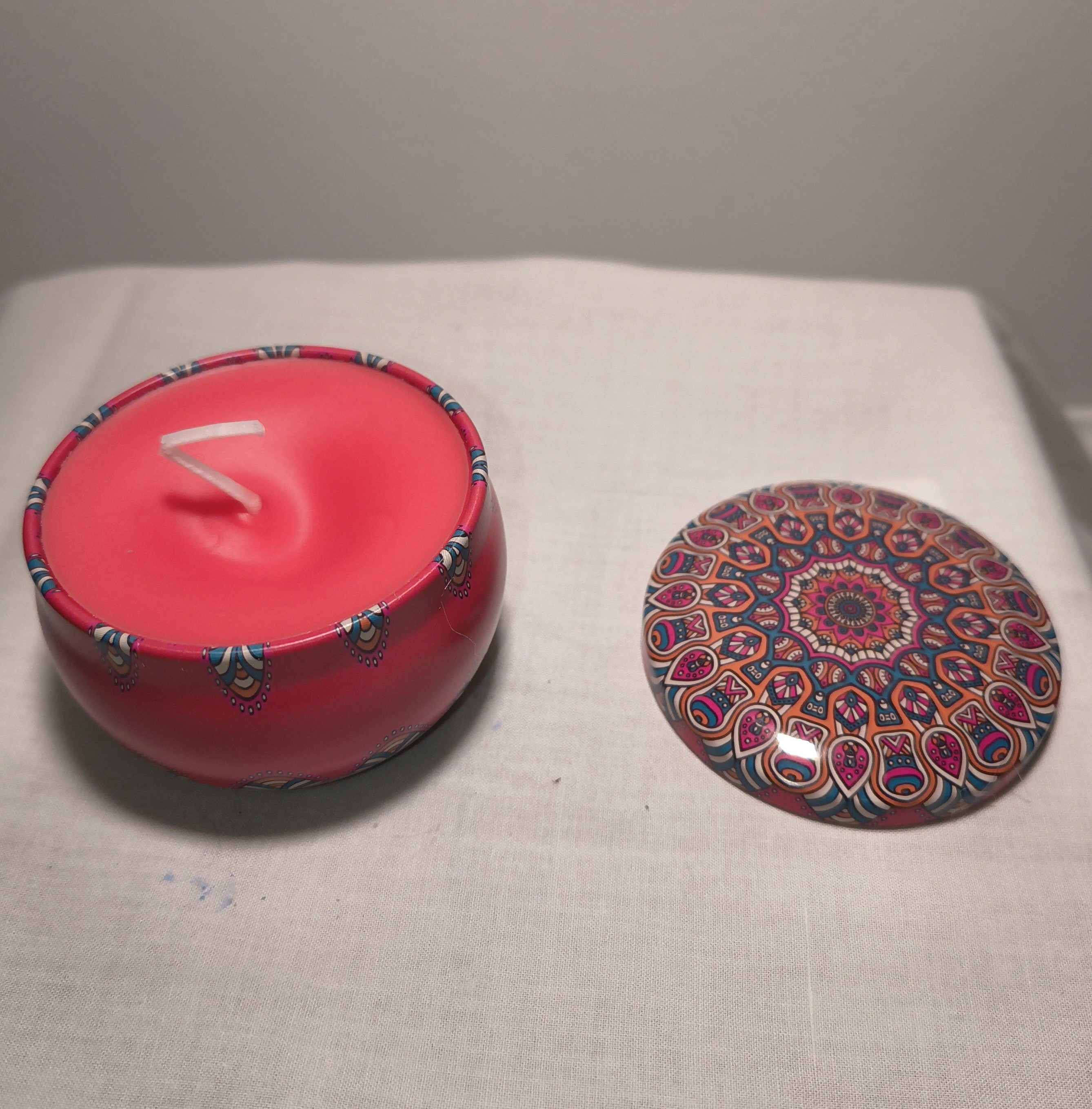 Mandala Tin Soy Candle