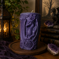 Purple Dragon Pillar Soy Candle