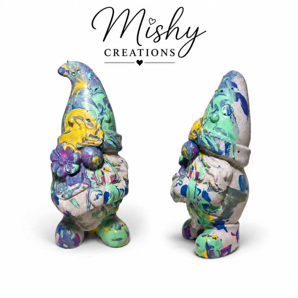 Pixie's Painted Garden Gnome