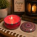 Mandala Tin Soy Candle